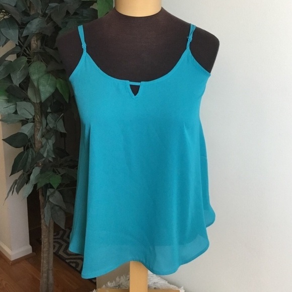 Apt 9 Georgette camisole Woman’s size XS adjustable straps keyhole front - Picture 1 of 12